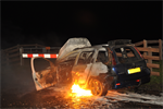 Prio 1 Brand Wegvervoer Auto Mienskerwei Eastermar